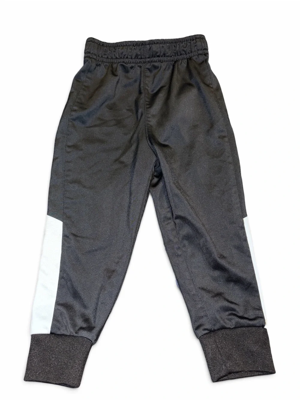 Toddler Nike Black Athletic Jogger Pants with White Side Panels 2T/24 months